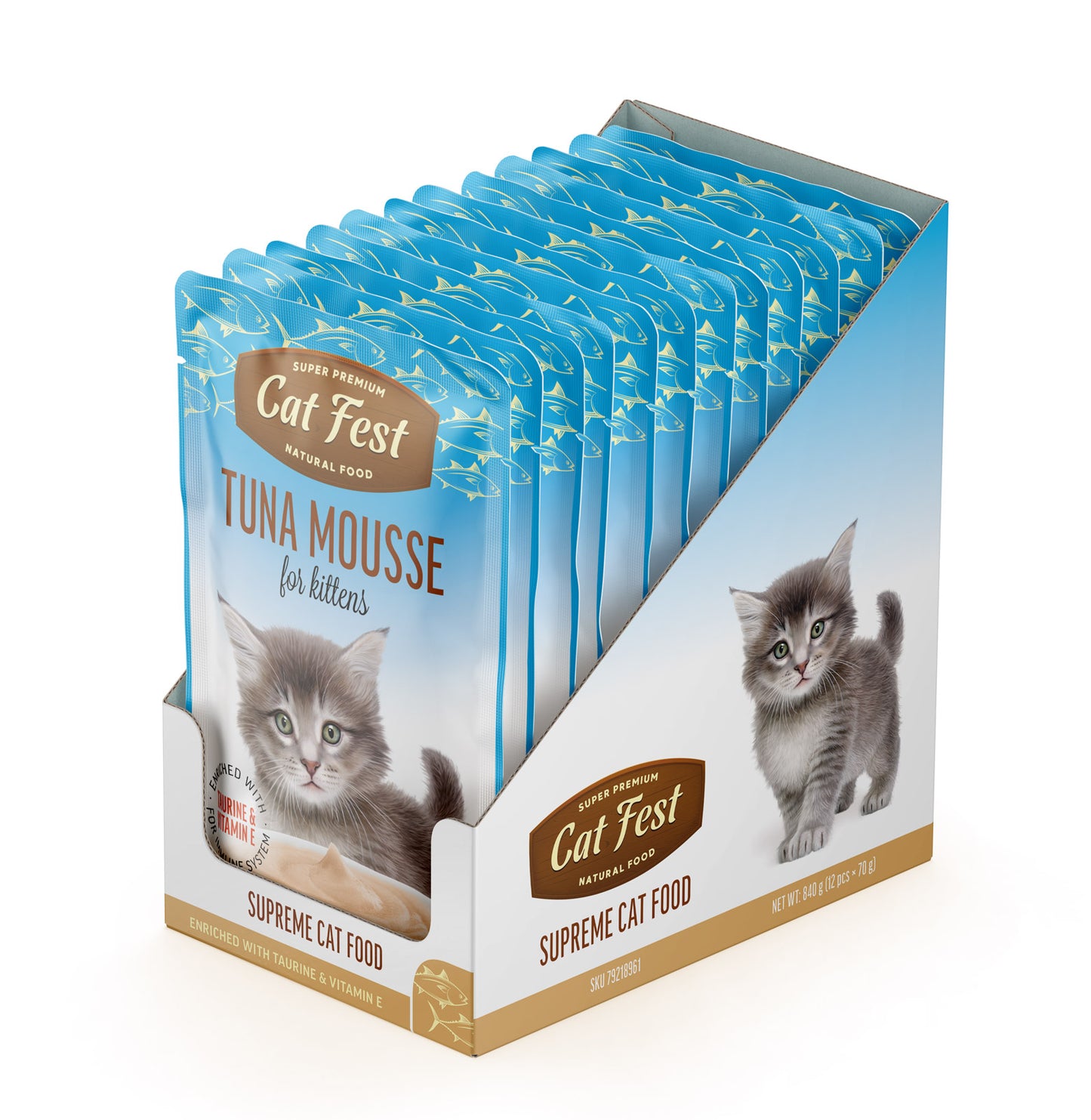 Tuna Mousse for Kittens – Cat Fest Pouches