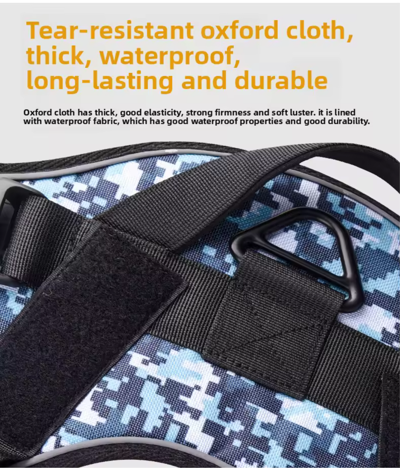 Adjustable Reflective Tactical Dog Harness – No-Pull & High Visibility Safety