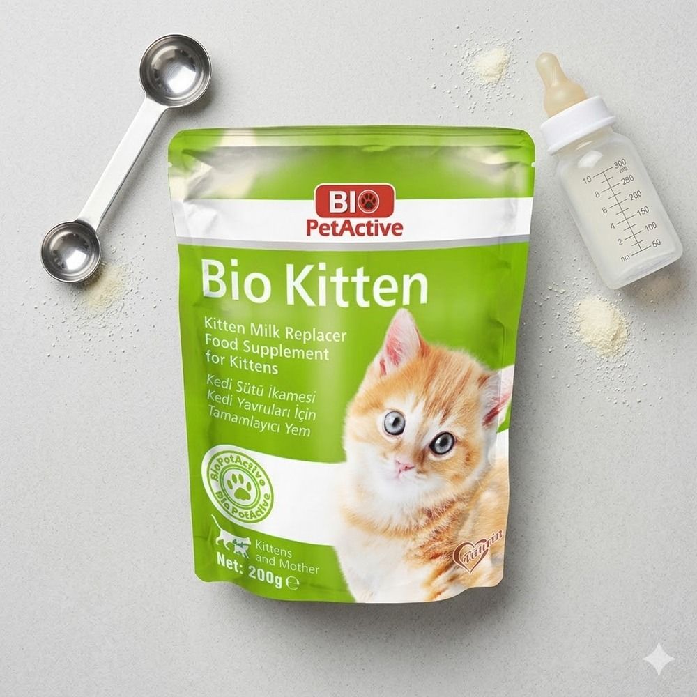 Bio PetActive Kitten Milk Replacer Powder – Nutritional Supplement for Kittens