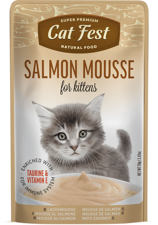 Salmon Mousse For Kittens - Cat Fest Pouches