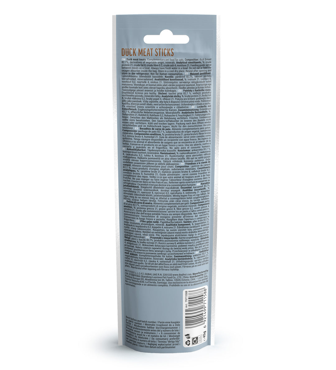 Cat Fest Duck Meat Sticks – Tasty Soft Cat Treats