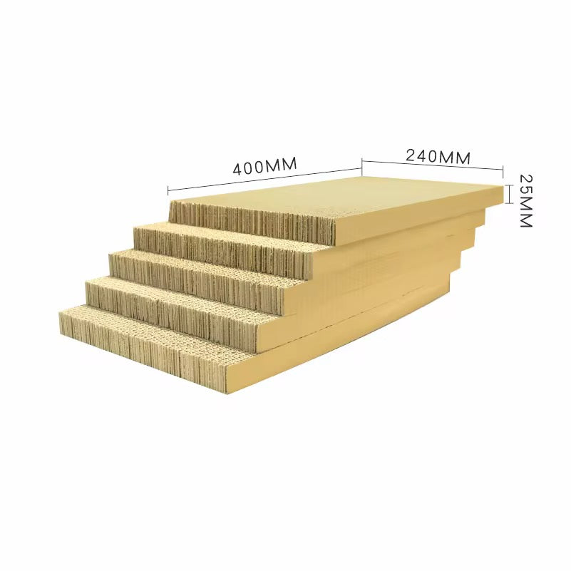 6-in-1 Cat Scratcher Box with 5 Refill Boards – Durable Cardboard Scratching Pad (Eco-Friendly)