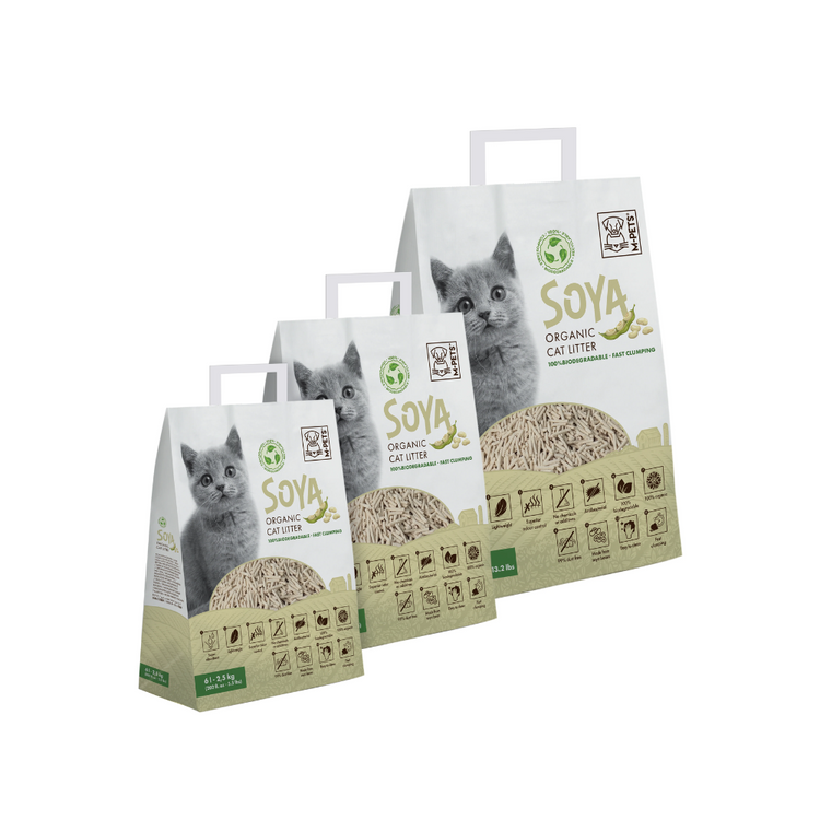 M-PETS Soya Organic Tofu Cat Litter – Natural, Biodegradable & Fast-Clumping Cat Litter in Kenya