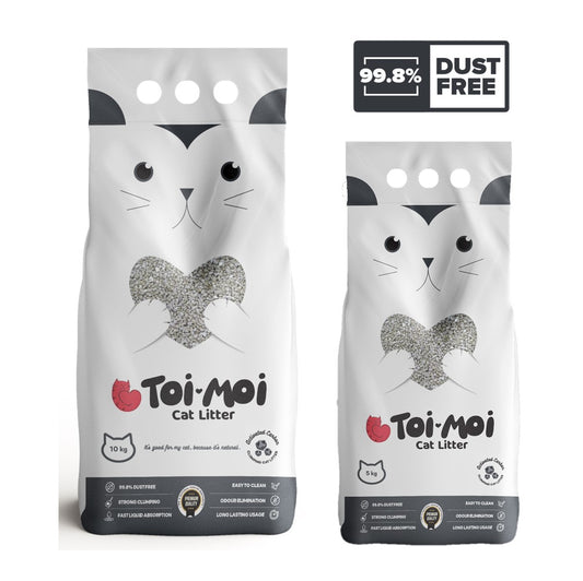 Toi Moi Activated Carbon Clumping Cat Litter - 10 Kg & 5Kg