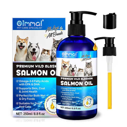 Salmon Oil for Dogs & Cats – Premium Omega-3 Supplement