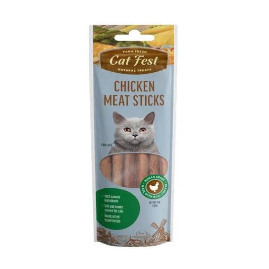 Cat Fest Chicken Meat Sticks - Tasty Soft Cat Treats
