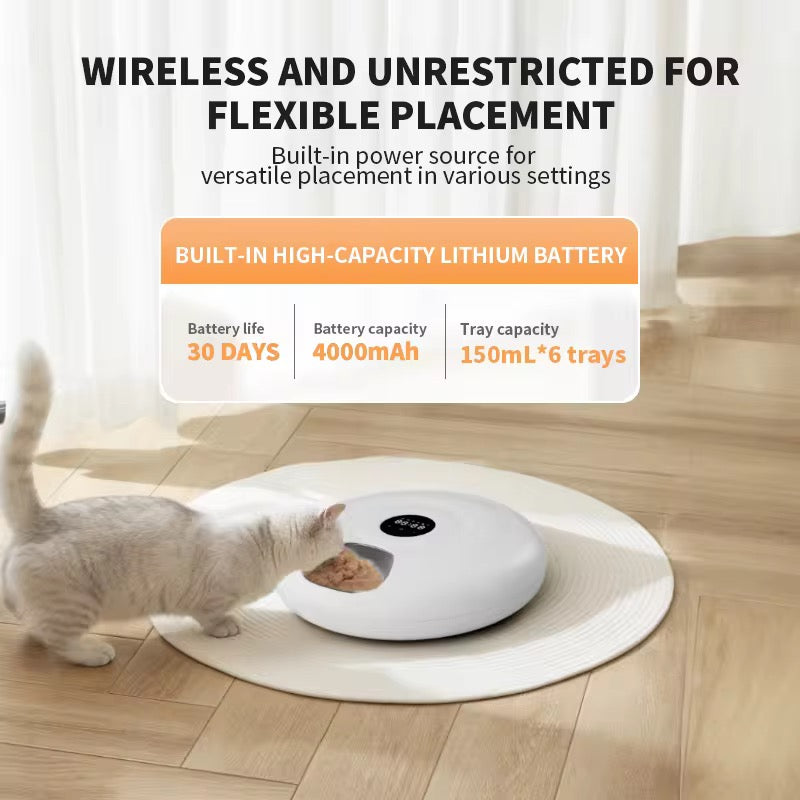 Automatic Wet Food Cat Feeder – Timed Feeding for Fresh Meals & Portion Control