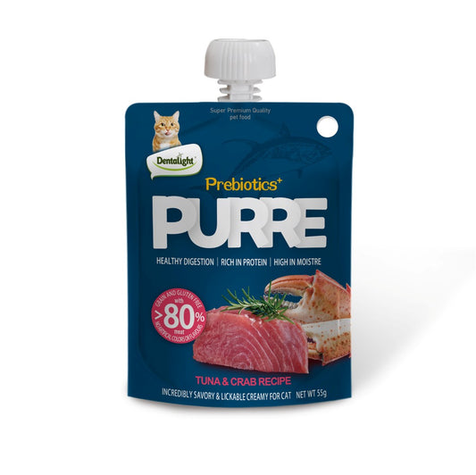 Dentalight Purre Prebiotics Creamy Tuna & Crab Cat Treats – Petcore.Ke