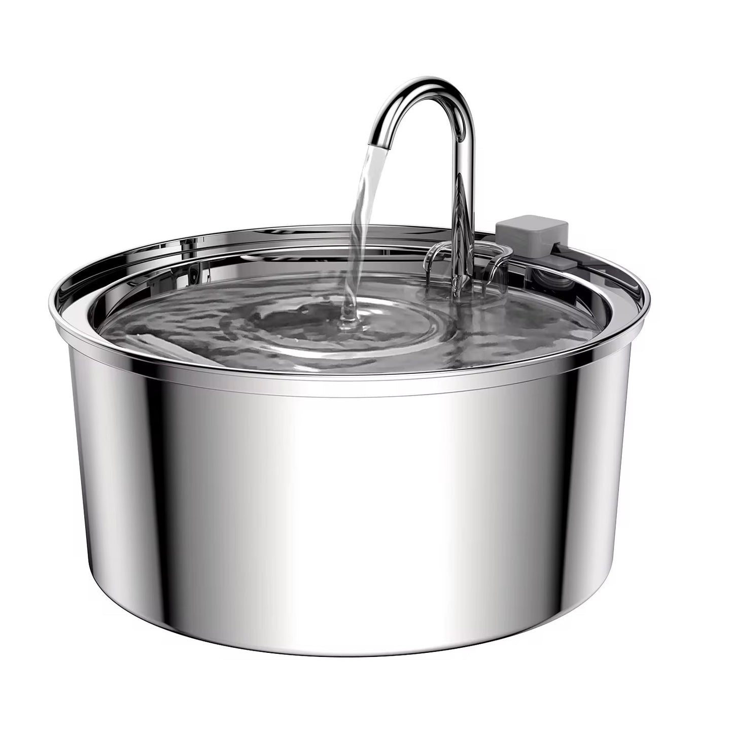 3.2 L Stainless Steel Pet Water Fountain – Quiet, Hygienic & Auto-Filtering