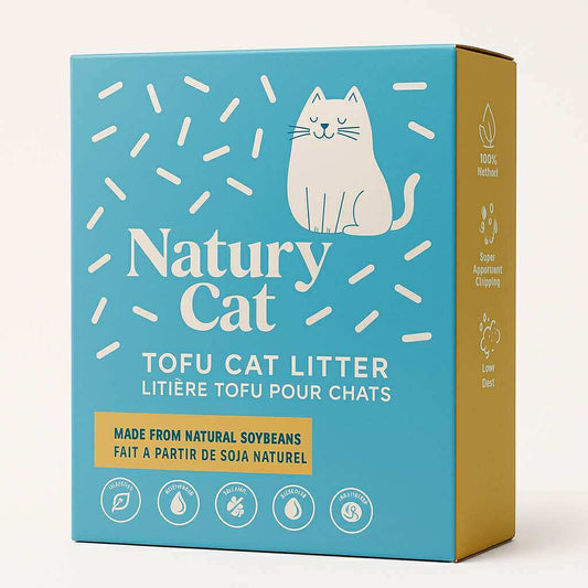 Natury Cat Tofu Litter – 100 % Natural, Biodegradable Soybean Tofu Cat Litter