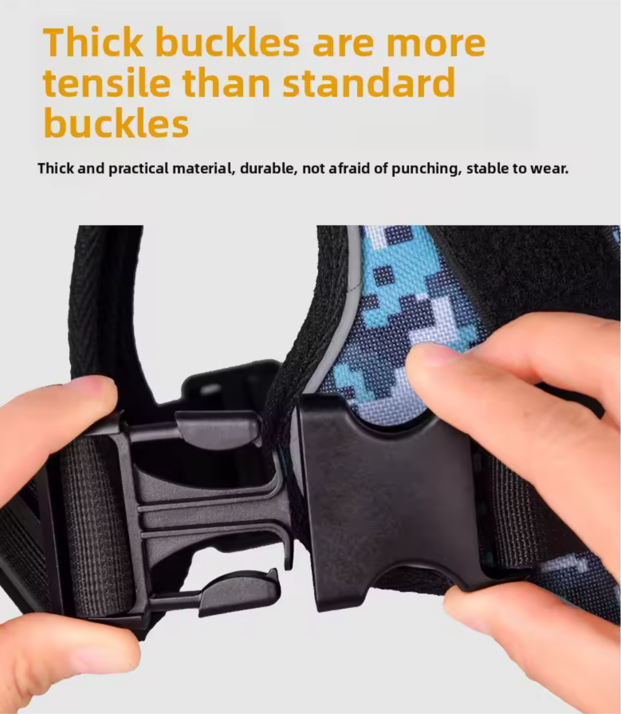 Adjustable Reflective Tactical Dog Harness – No-Pull & High Visibility Safety
