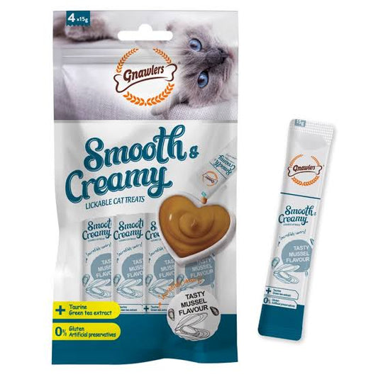 Gnawlers Creamy Lickable Cat Treats – Mussel Flavour | Healthy & Tasty Cat Snacks Kenya