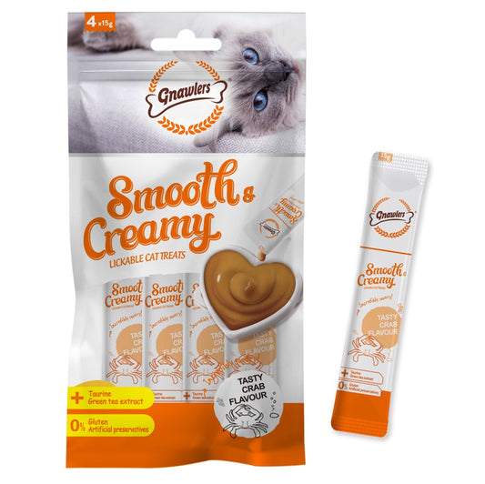 Gnawlers Creamy Lickable Cat Treats – Crab Flavour | Healthy Cat Snack in Kenya