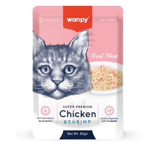 Wanpy Wet Cat Food – Chicken & Shrimp | Petcore Kenya