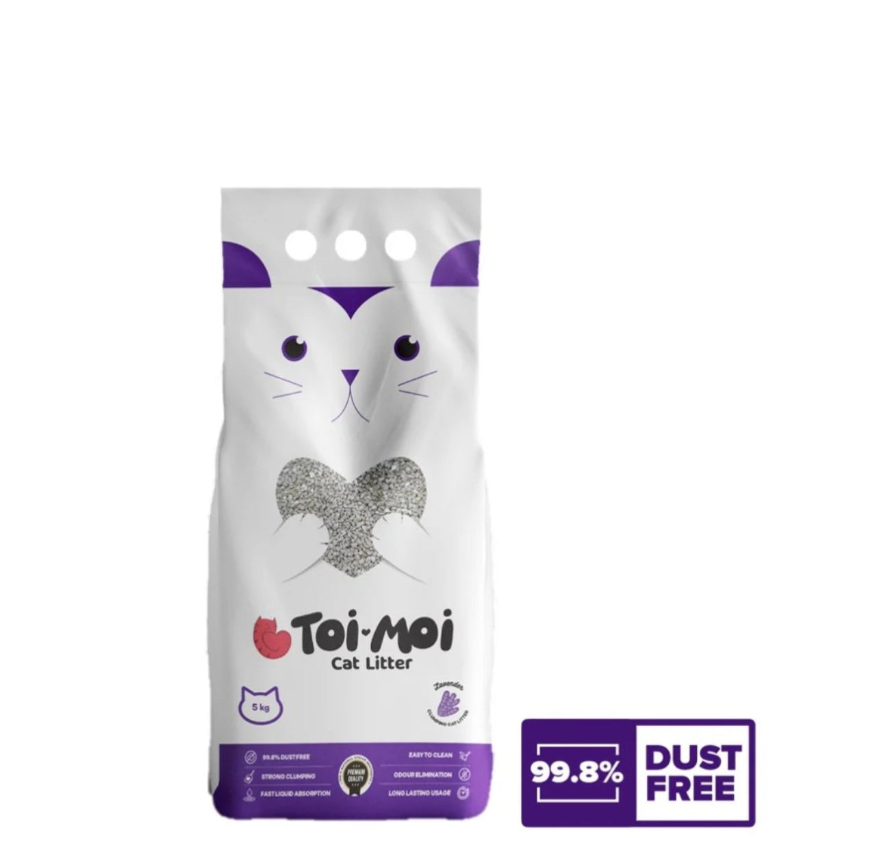 Toi Moi Lavender Clumping Cat Litter - 10 Kg