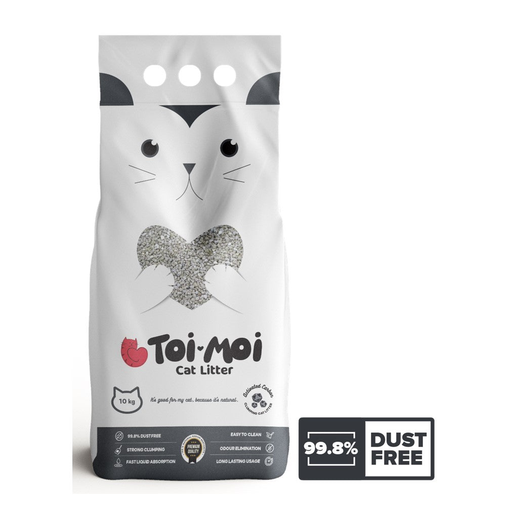 Toi Moi Activated Carbon Clumping Cat Litter - 10 Kg & 5Kg