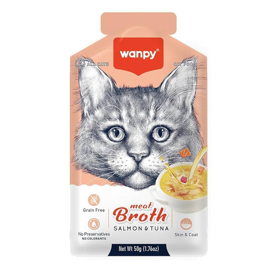 Wanpy Salmon & Tuna Meat Cat Broth | Petcore Kenya