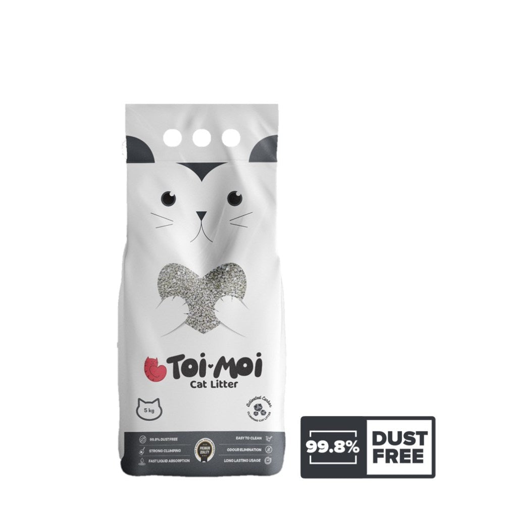 Toi Moi Activated Carbon Clumping Cat Litter - 10 Kg & 5Kg