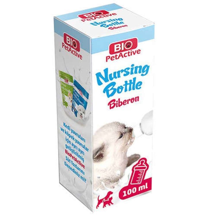 Bio PetActive Nursing Bottle 100ml for Kittens, Puppies & Small Animals