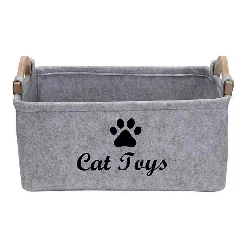 Pet Toys Storage Basket – Stylish & Functional Pet Organizer
