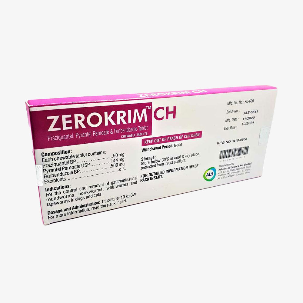 Zerokrim Dewormer for Cats & Dogs | Broad-Spectrum Dewormer – Petcore Kenya