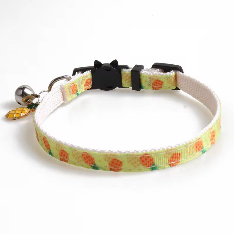 Cat Collar - Fruit Print