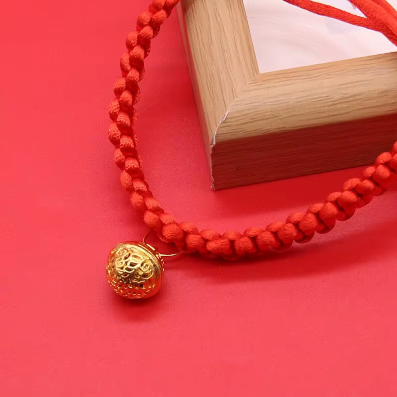 Cat Collar - Chinese Style Red Collar