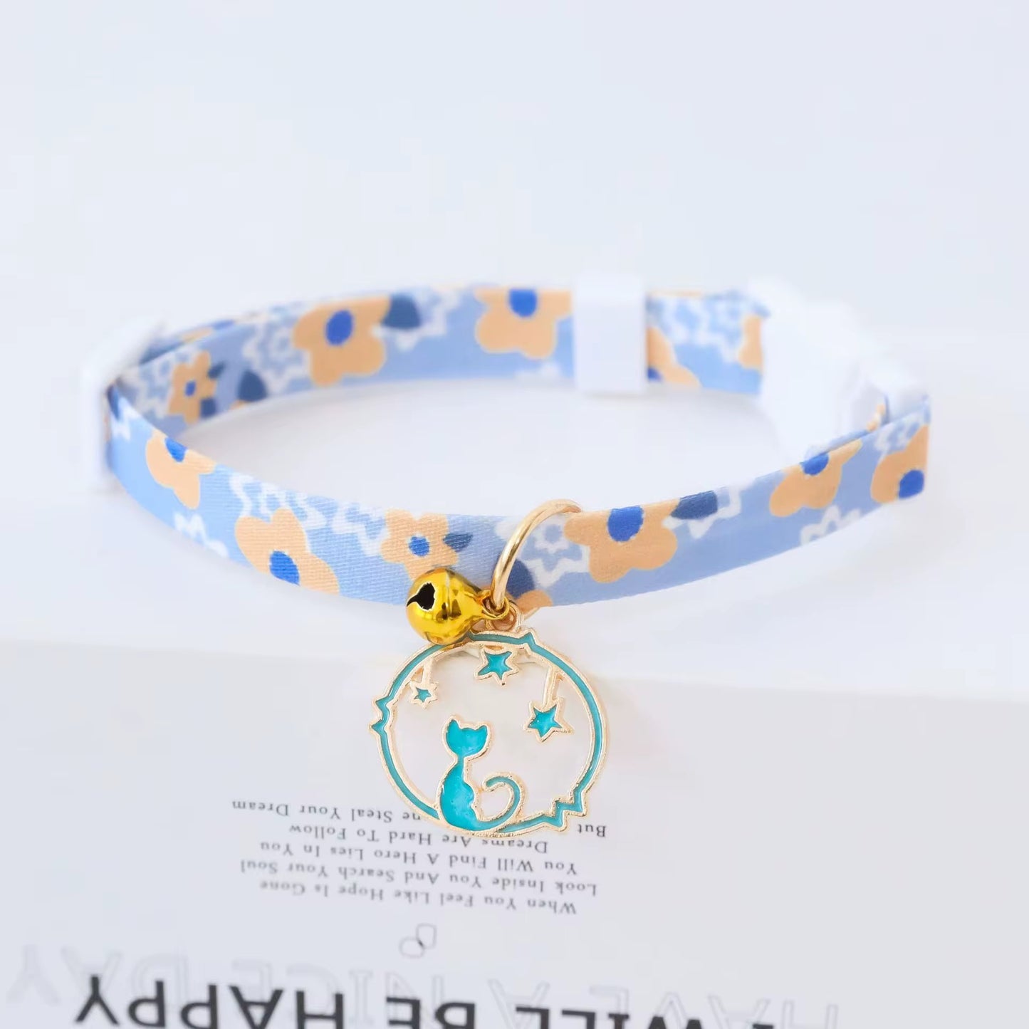 Cute Planet Cat Collar with Bell – Durable Adjustable Collar for Kittens & Adult Cats in Kenya