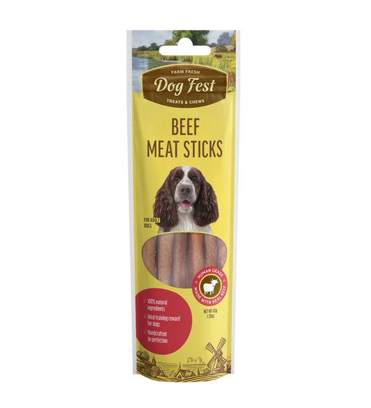 Dog Fest Beef Meat Sticks for Adult Dogs