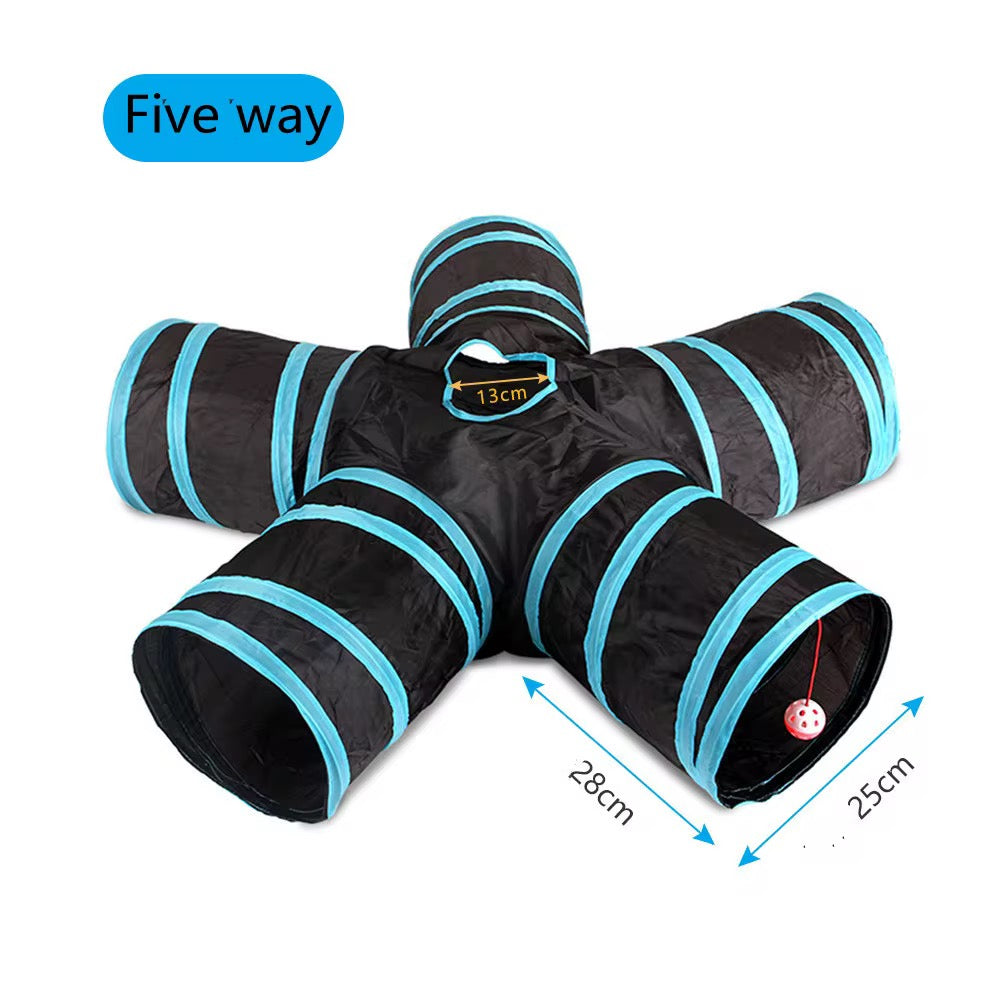 Foldable Cat Tunnel Toy – Interactive Cat Tunnel