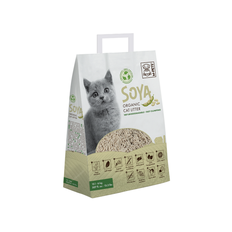 M-PETS Soya Organic Tofu Cat Litter – Natural, Biodegradable & Fast-Clumping Cat Litter in Kenya