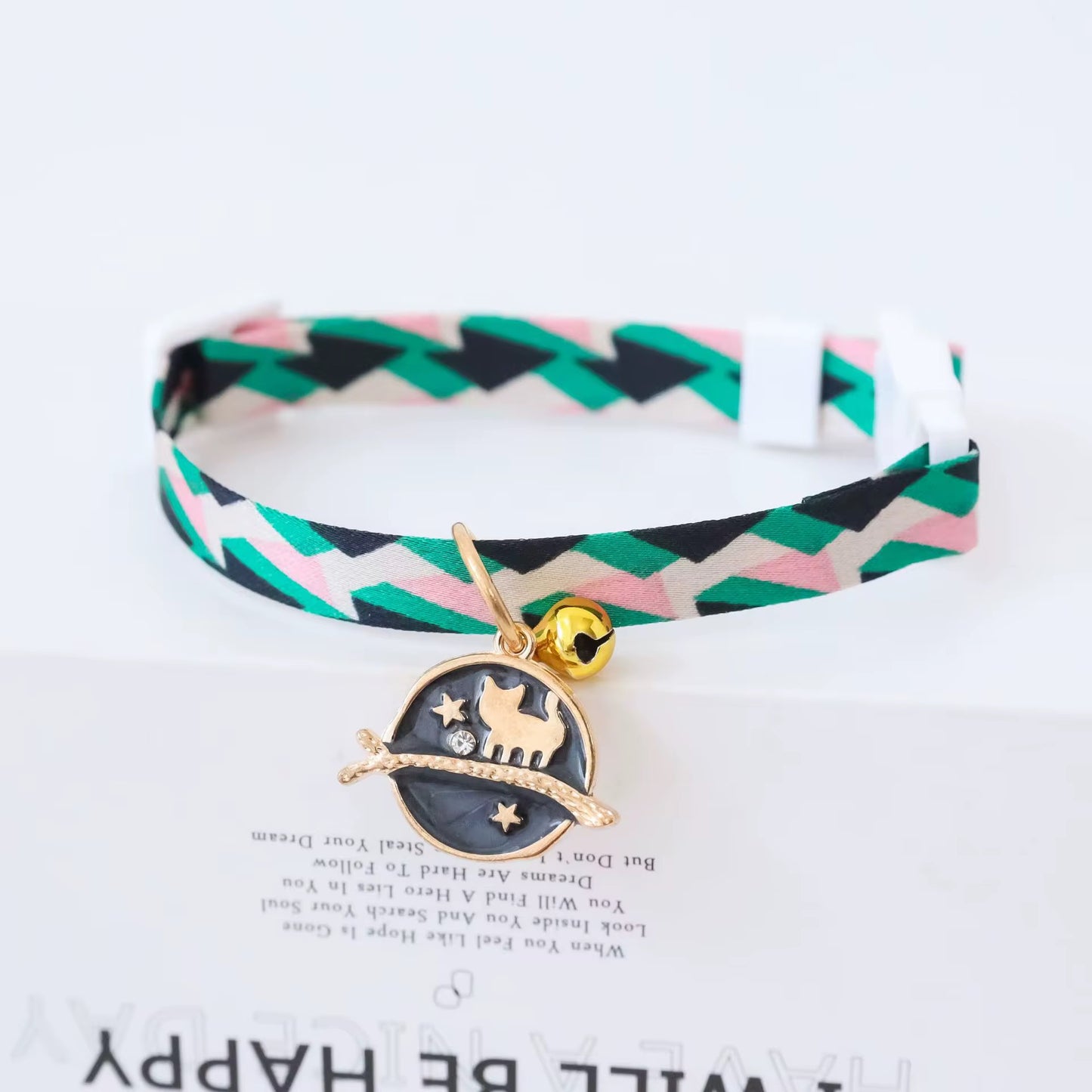 Cute Planet Cat Collar with Bell – Durable Adjustable Collar for Kittens & Adult Cats in Kenya