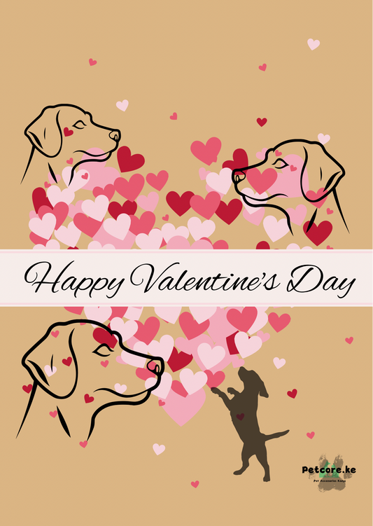 Happy Valentine’s Day Dog Pawrent Card – Pet Lover Greeting Card Kenya
