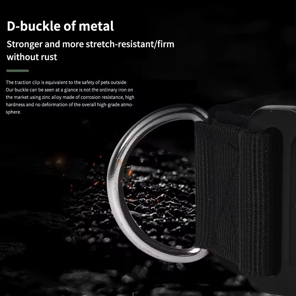 Tactical Dog Collar in Kenya – Heavy Duty Adjustable Military Collar with Handle for Large & Medium Dogs