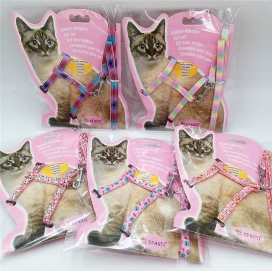 Adjustable Cat Harness Set – Comfortable & Secure | Petcore.ke