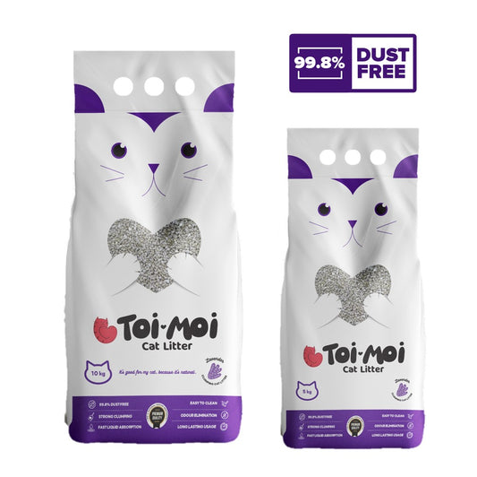 Toi Moi Lavender Clumping Cat Litter - 10 Kg