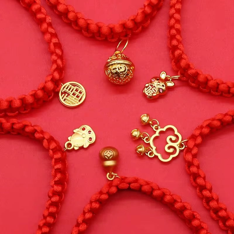 Cat Collar - Chinese Style Red Collar