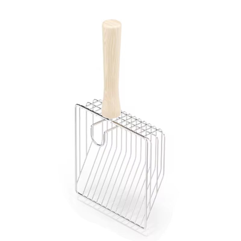 Premium Stainless Steel Cat Litter Scoop with Holder – Heavy Duty Fast-Sifting Litter Scooper for Cats | Petcore Kenya