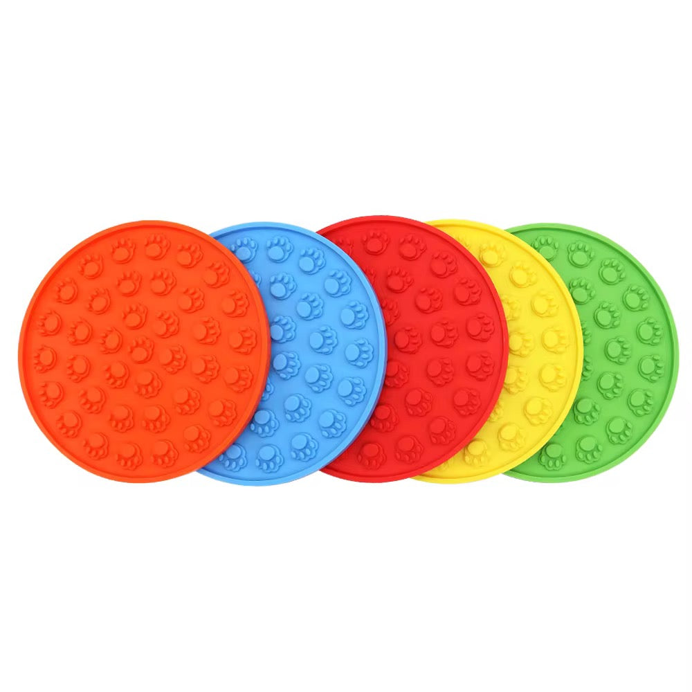 Silicone Treat Lick Mat for Dogs & Cats – Anti-Anxiety Slow Feeder & Boredom Relief Mat