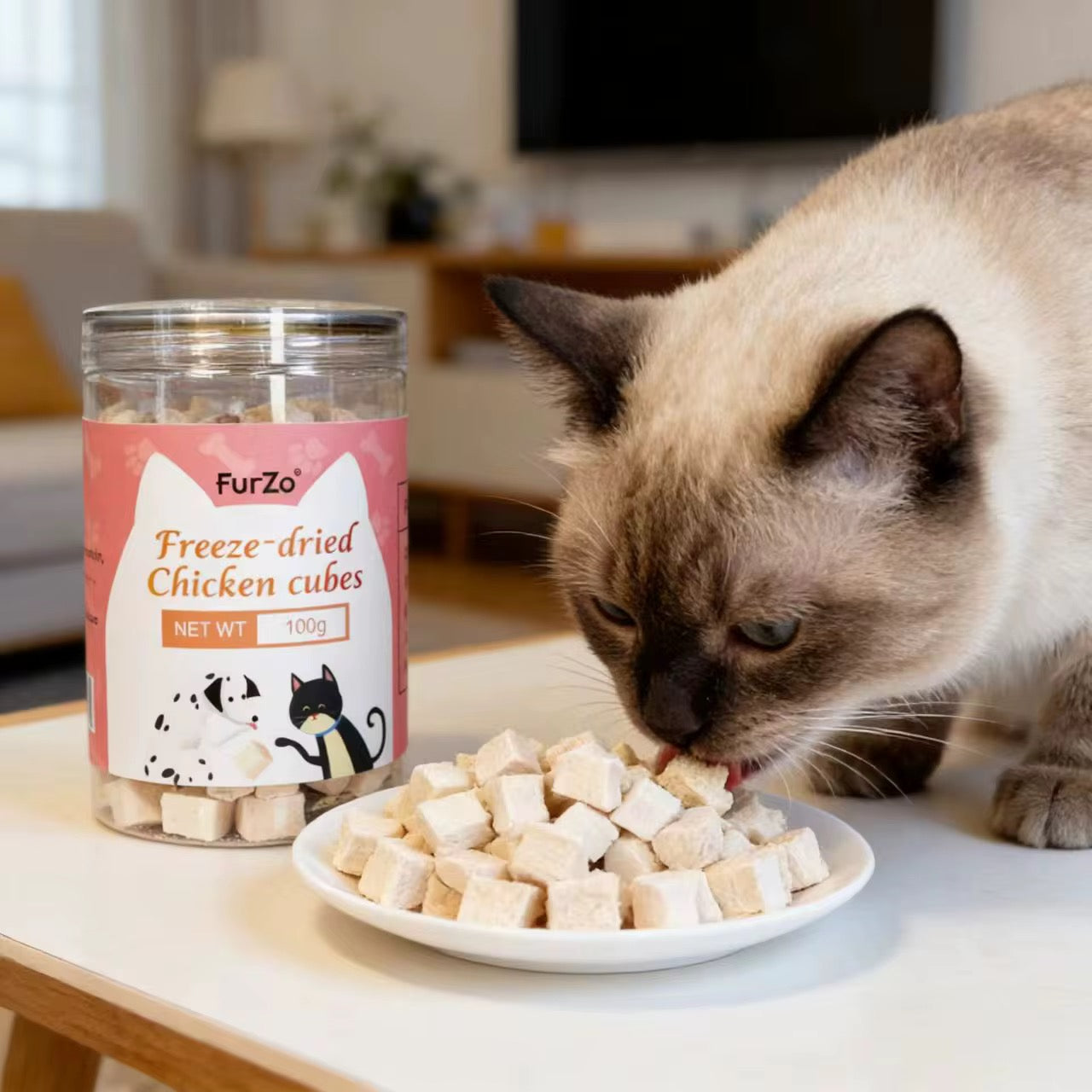 Furzo Freeze Dried Chicken Cubes for Cats & Dogs | High Protein Pet Treats Kenya
