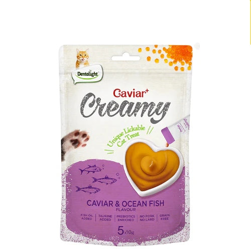Dentalight Caviar Creamy Caviar & Ocean Fish Cat Treats – 5pcs