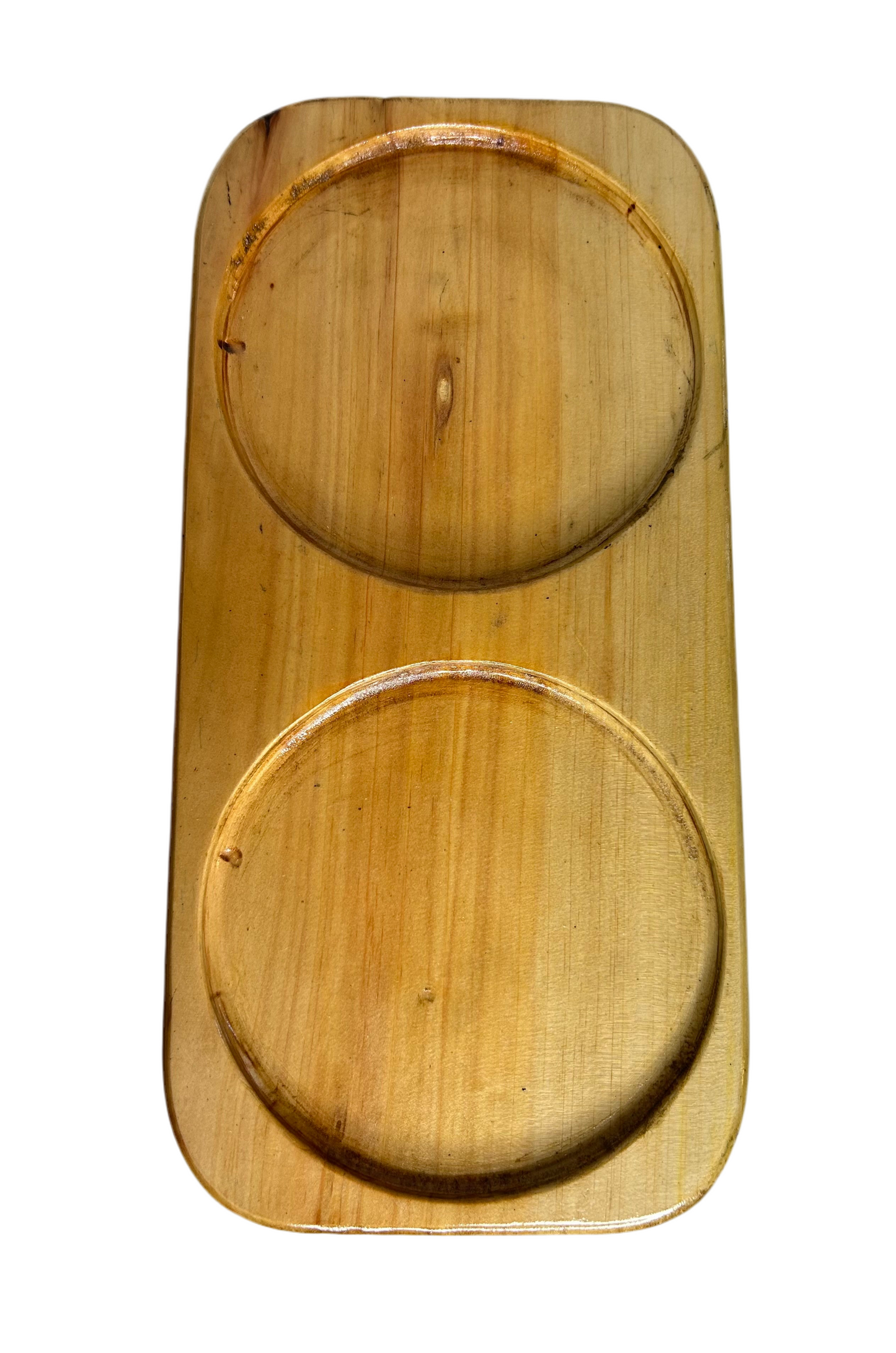 Double Elevated Wooden Cat Bowl Stand + 2 Stainless Steel Cat Bowls – Complete Feeding Set for Two Cats