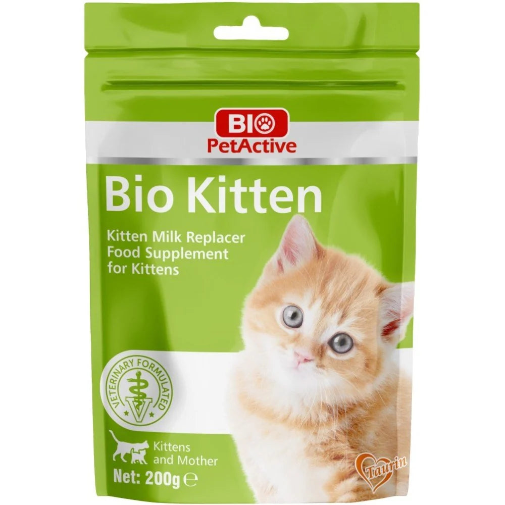 Bio PetActive Kitten Milk Replacer Powder – Nutritional Supplement for Kittens