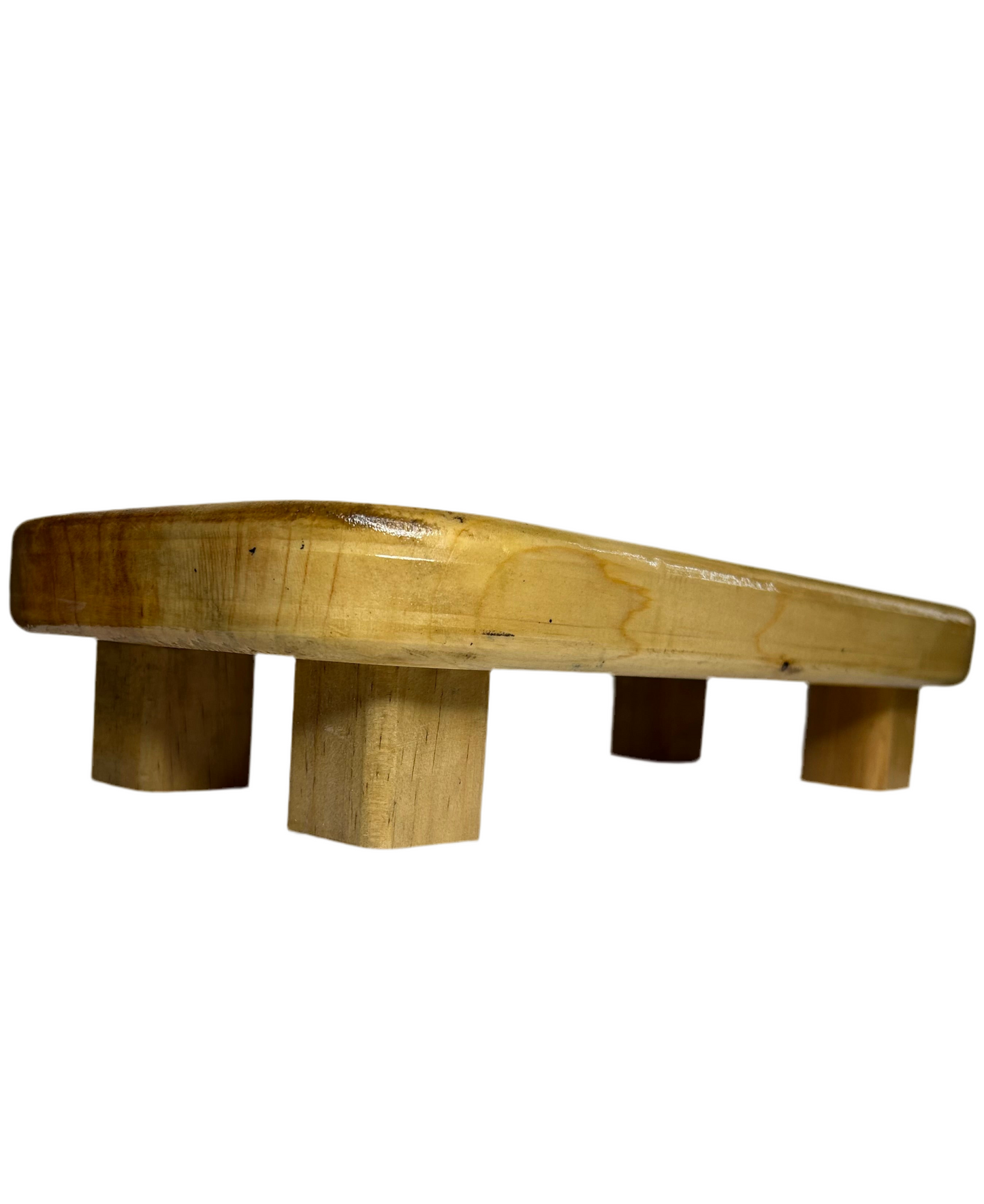 Double Elevated Wooden Cat Bowl Stand for Two Cats – Raised Feeding Station for Multi-Cat Homes