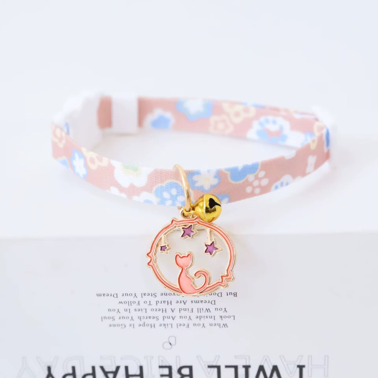 Cute Planet Cat Collar with Bell – Durable Adjustable Collar for Kittens & Adult Cats in Kenya