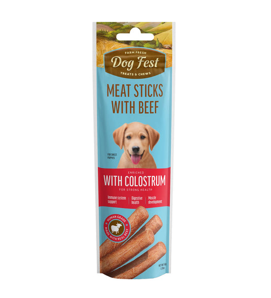 Dog Fest Puppy Meat Sticks with Beef & Colostrum