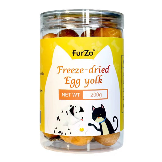 Furzo Freeze Dried Egg Yolk Pet Treats for Cats & Dogs - 200g | High Protein Snack Kenya