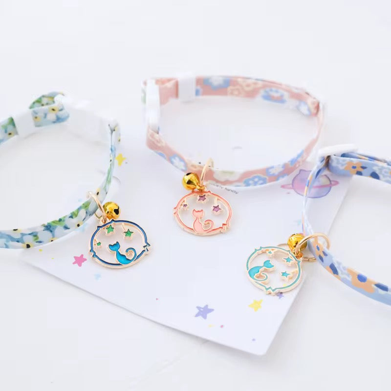 Cute Planet Cat Collar with Bell – Durable Adjustable Collar for Kittens & Adult Cats in Kenya