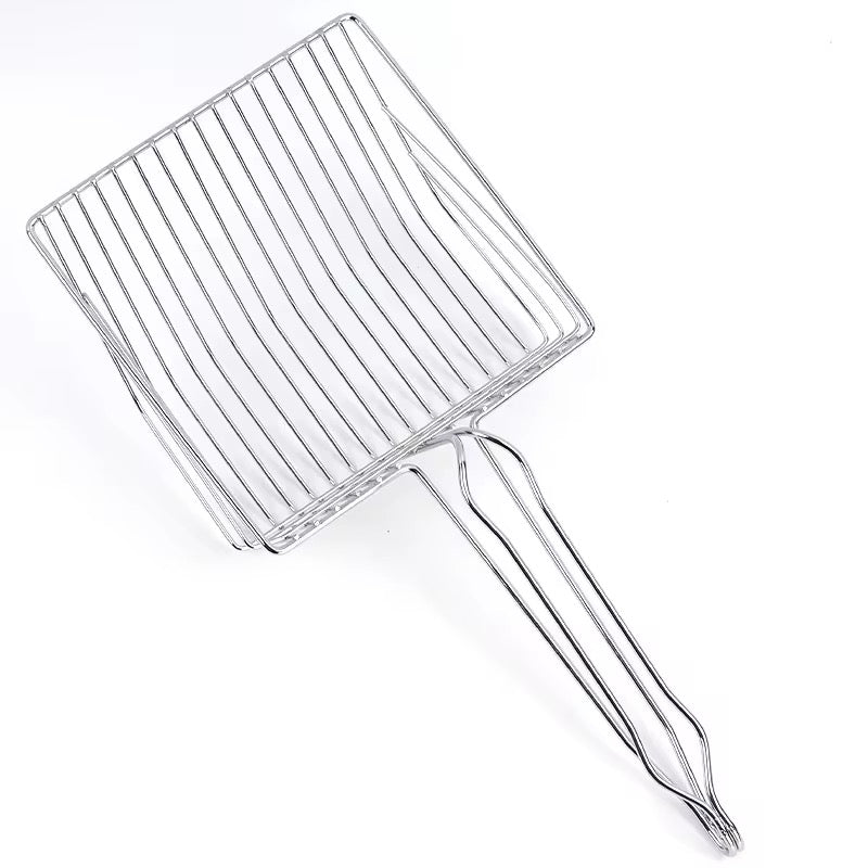Extra-Large Stainless Steel Cat Litter Scoop – Fast, Durable Waste Removal