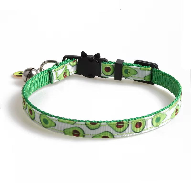 Cat Collar - Fruit Print